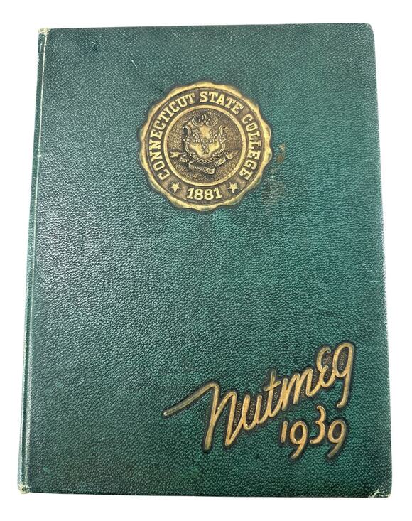 Other - Vintage 1939 Nutmeg Connecticut State College Yearbook Storrs CT Signed